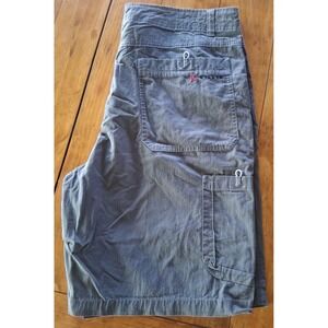 Killik Cargo Utility Shorts Gray Size 38 Active Hiking Camping Inseam 10"